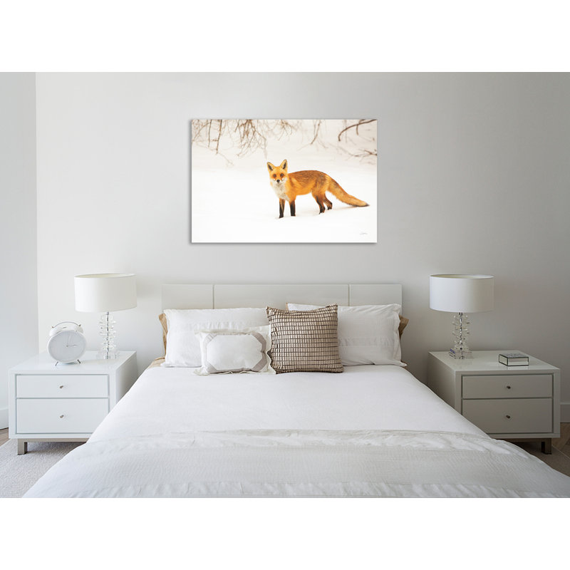 "Red Fox IV", toile tendue par Aledanda, H 20 po x l 30 po x P 1,5 po