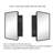 Farmhouse Recessed Metal Bathroom Medicine Cabinets with Mirror with Adjustable Tempered Glass Shelves-1373241064-1373388567