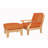 Gatsby Teak Outdoor Armless Lounge Chair