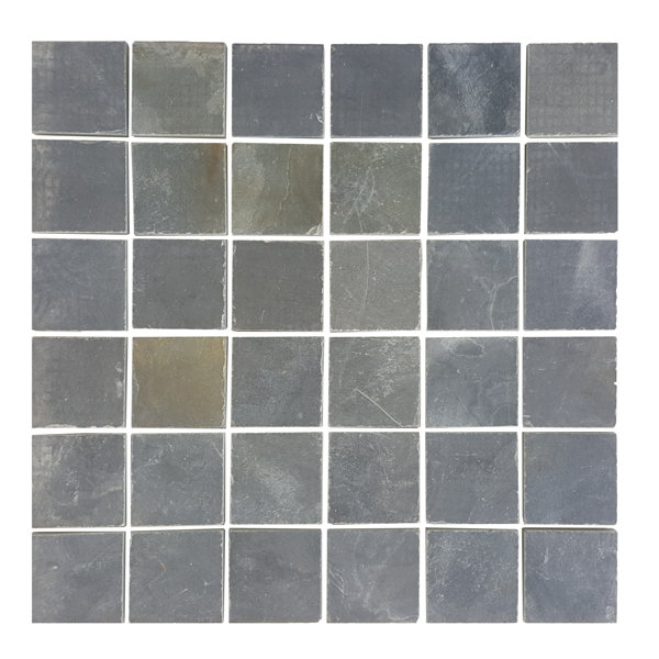 Westford 1.87" x 1.87" Slate Grid Mosaic Wall Tile