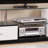 Ivana White & Black Finish TV Stand (TV Stand)