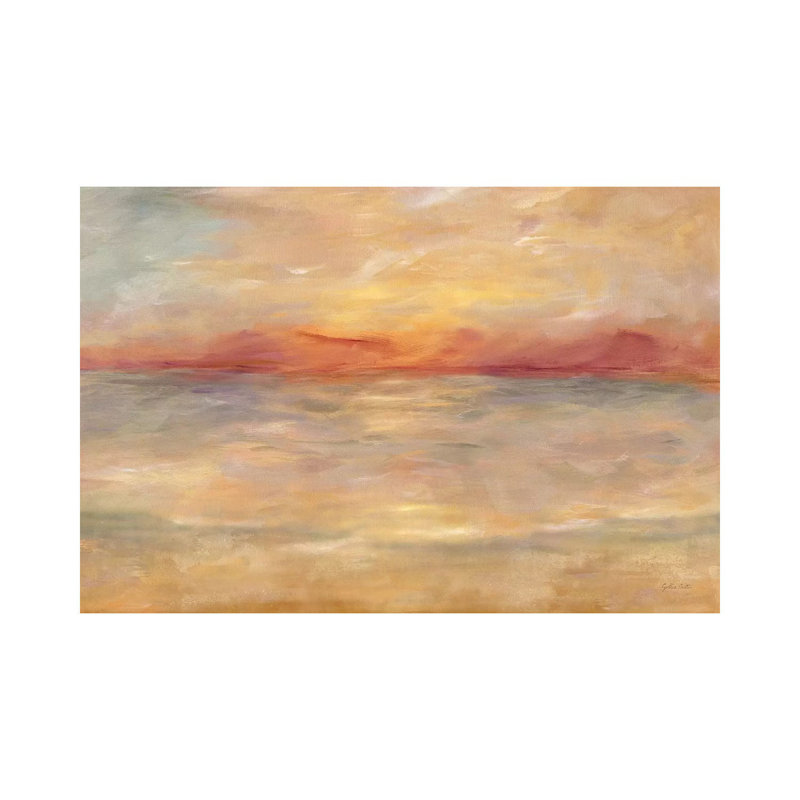 Sunrise Reflections Landscape by Cynthia Coulter - Wrapped Canvas Painting, 20.32 cm H x 30.48 cm W