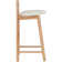 Bartolomea Upholstered Counter Stool with Solid Wood Frame