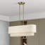 Grand lustre linéaire en laiton antique 4 lumières Aselin-122725091-122725093-122725089