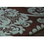 Hand Tufted Wool Floral Area Rug in Brown/Aqua-483803172