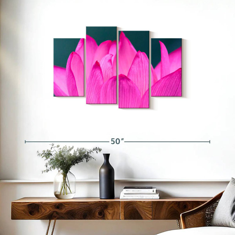 Lotus rose chaud Harnek, H 22 po x l 36 po