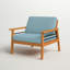 Chaise de patio avec coussins Avalon