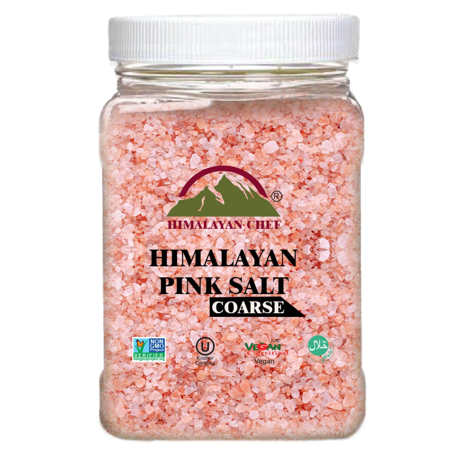 Himalayan Chef Pink Salt Coarse Large Plastic Jar 4.8 lbs Wayfair