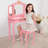 Isiah Solid Wood Kids Vanity Set with Mirror-593492080