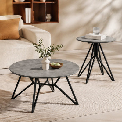 Ensemble de table basse et de table d'appoint Garfield