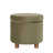 Gio Storage Ottoman, 19 Inch Round Lift Top, Velvet Fabric-112313270