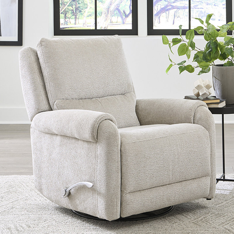 Alyre Manual Swivel Glider Recliner Two Pack, Ecru Mist