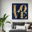Toile pour chambre à coucher bleu marine-71080134-71080145