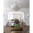 Durocher Dining Chair - Oval Rattan Back with Upholstered Seat - Farmhouse Kitchen & Dining Room Chair-120998867