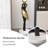 33.46"Large abstract black and gold floor sculpture-301513304