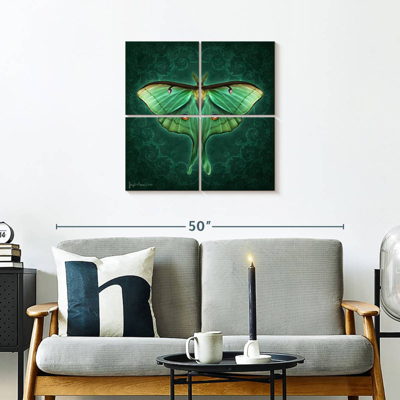 Bramp Steampunk Luna Moth II, H 26 po x l 26 po