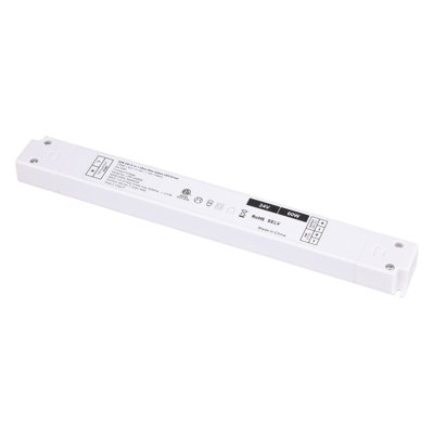 60W 24V 5-in-1 Ultra-Slim Indoor LED Driver, Dimming Transformer Power Supply for Display Lighting