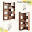 Bibliothèque moderne H 75,1 po - Rangement ouvert et fermé, en forme de L ou droit, pour le salon, la chambre à coucher, le bureau personnel, H 75,1 po x l 46,9 po x P 9,4 po-1024366992-1024366995