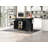 53.5''Farmhouse Kitchen Island With Power Outlet, Kitchen Storage Island With Drop Leaf, Spice Rack And Drawer, Rolling Kitchen Cart On Wheels, For Home, Kitchen And Dining Room, Black-419815907