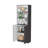 Matt Gray And White 2-Door Bookcase-393921612