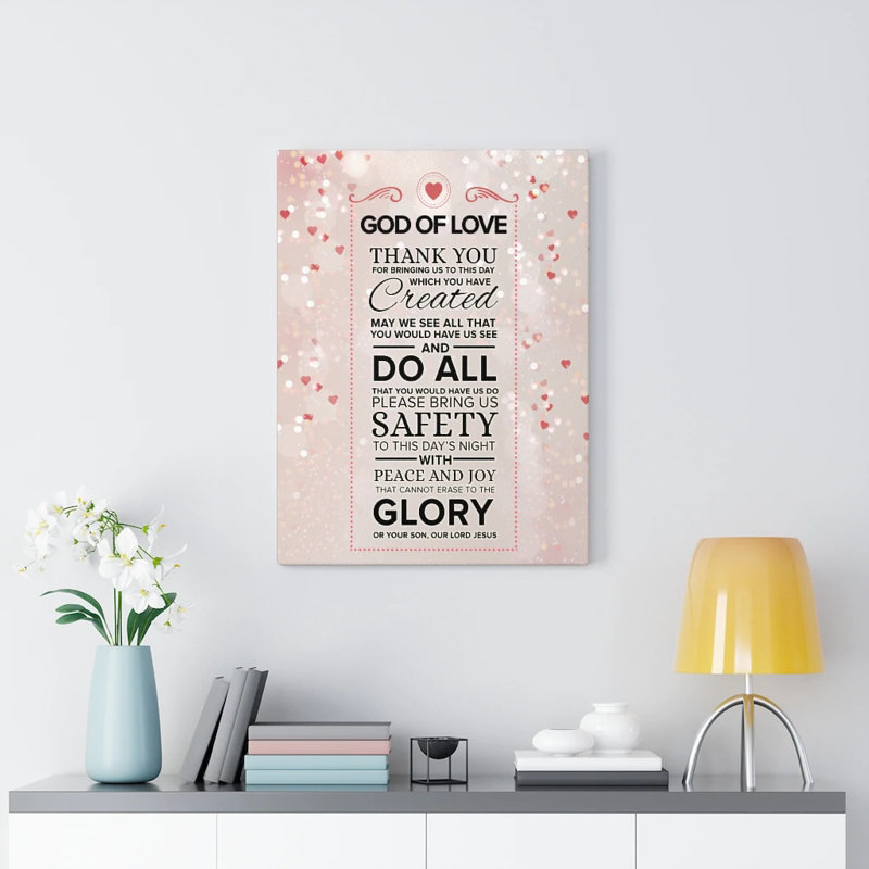 God Of Love Prayer - Wrapped Canvas Print, 61cm H x 46cm W