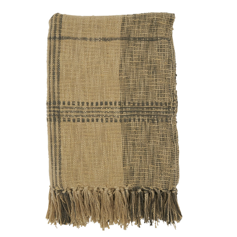 Couverture en coton Chelse, Naturel