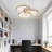 20-inch Modern 3-ring Led Ceiling Light, Dimmable Flush Mount With Adjustable Color Temperature 3000k-6000k, Ultra-thin Chrome Finish For Bedroom Living Room Kitchen Hallway-1526643415