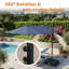 Parasol d'extérieur rectangulaire en porte-à-faux 155,5 "x 90,6"-46646941