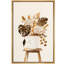 «Hydrangea And Monstera Rustic Neutral Brown», impression sur toile encadrée-108345628-108345631