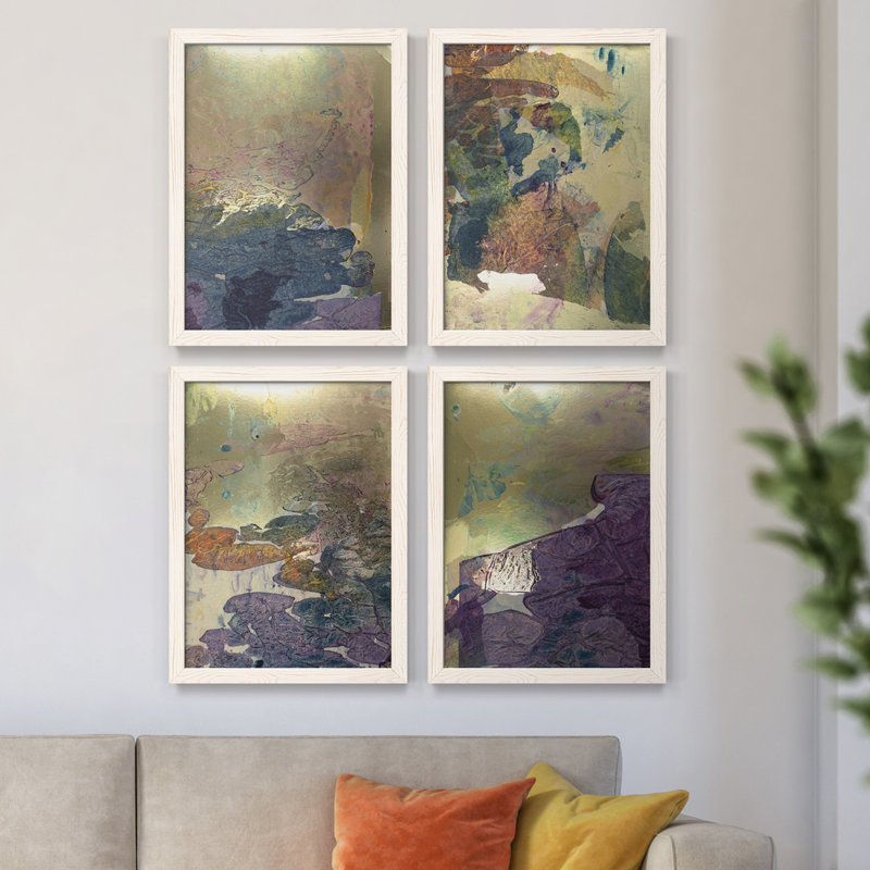 «Monet's Landscape I», toile encadrée de qualité supérieure - prête à être accrochée, H 43,5 po x l 31,5 po x P 1 po, Blanc