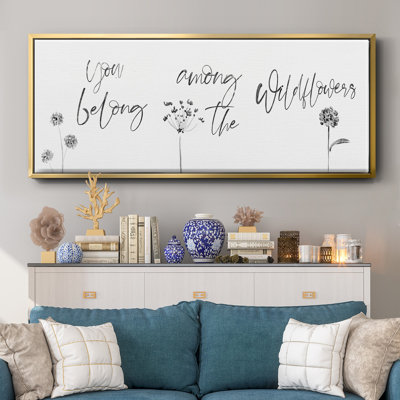 Among the Wildflowers- Framed Canvas