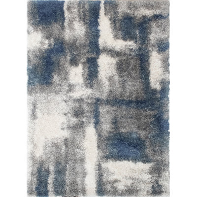 Alban Abstract Blue Indoor Area Rug