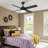 52" 4-Blade Ceiling Fan with LED Lights and Remote Control