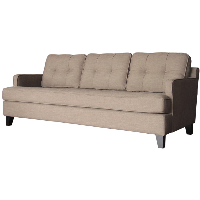Eden 80'' Upholstered Sofa, Brown