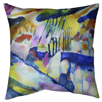 Coussin de sol pour le paysage de pluie Wassily Kandinsky-standard