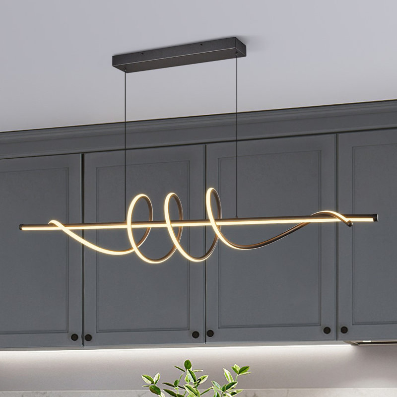 Modern LED Dimmable 3000K-6000K with Remote Control Pendant Lights Adjustable Height Pendant Lights  Irregular Chandeliers for Living Room Kitchen Island  Bedroom