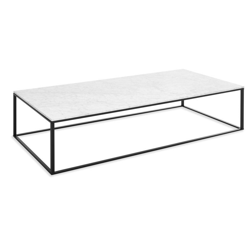 Minimalista Coffee Table, 13" H x 60" W x 29" D, White