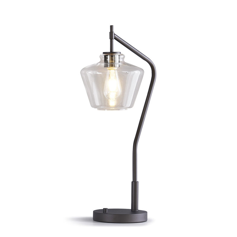 Lampe de table 26,5 "Cafe, Bronze foncé, Transparent