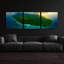 «Green Seychelles» par Epic Portfolio, art mural en verre acrylique, ensemble de 3 pièces-214812516