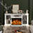Eijah 58.2'' W Storage Credenza with Electric Fireplace Included-81758622