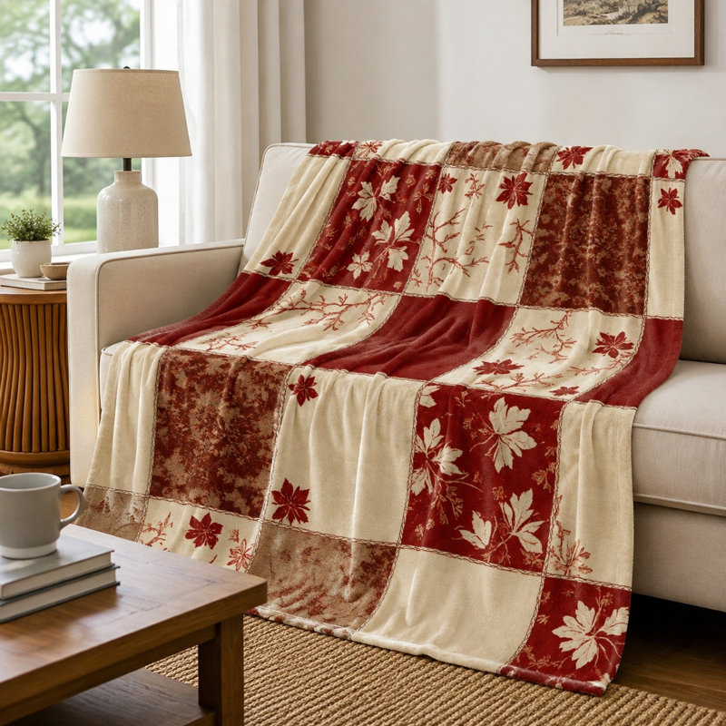 Jeté douillet en flanelle Cozy, L 50 po x l 40 po
