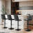 Hern Swivel Upholstered Faux Leather Adjustable Height Counter Stool-1992251946