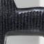Black Ribbed Horse Sculpture  Aluminum Table Décor-6.8"