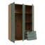 Takeem Manufactured Wood Wardrobe-1507294314