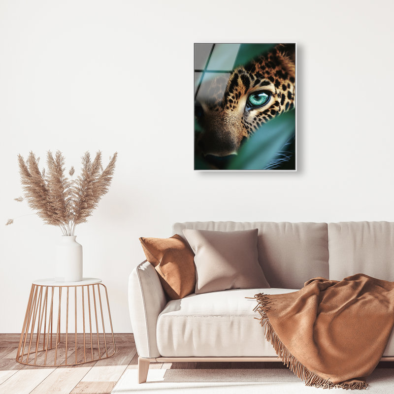 Jungle Watcher III Print, 31"H x 25"W, White Floater Frame