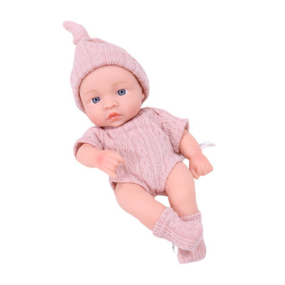 7.48 Inch Soft Newborn Baby Dolls Vinyl Baby Dolls With Clothes Set Including Pacifier Realistic Doll Look Real