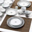  56 Piece Porcelain China Dinnerware Set - Service for 6