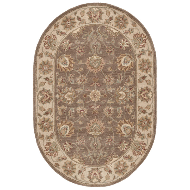 Cranmore Hand Tufted Wool Oriental Rug, Oval 4'6" x 6'6"