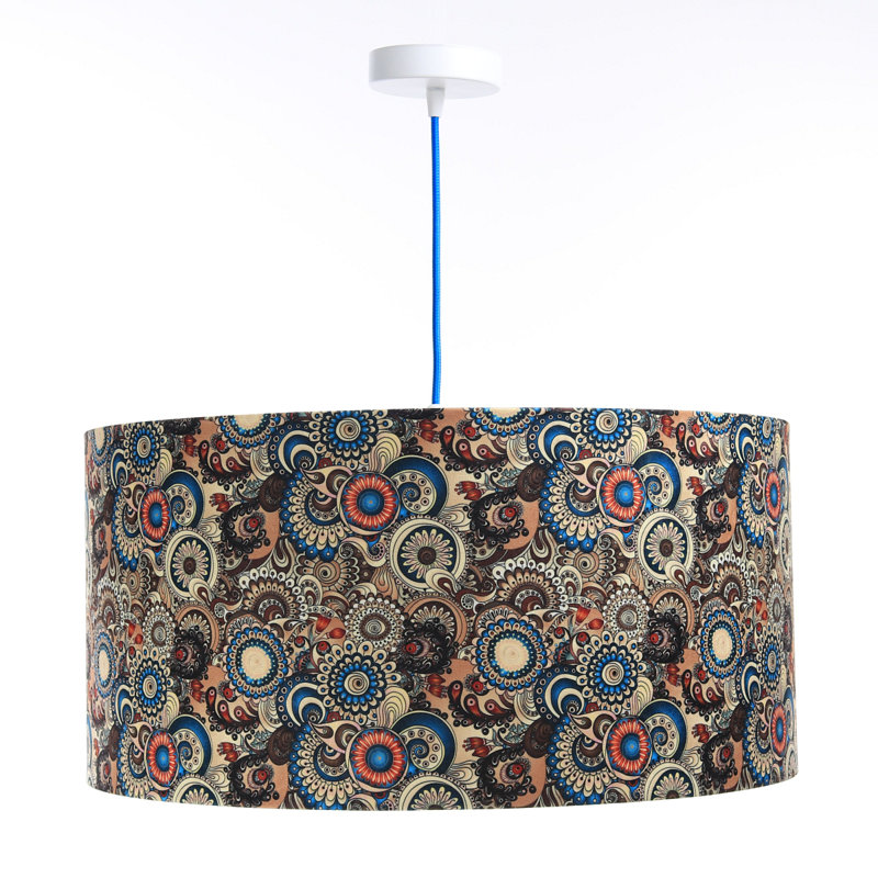 Bernuth 1 - Light Gold Drum Pendant