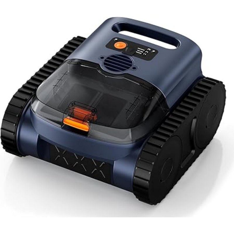 Pool Vacuum for Inground Pools,Robotic Pool Cleaner for Floor/Wall Climbing/Waterline Cleaning, Dual-Motor System Powerful Suction,Extended 180-Min Runtime for Pools up to 2100 Sq.Ft